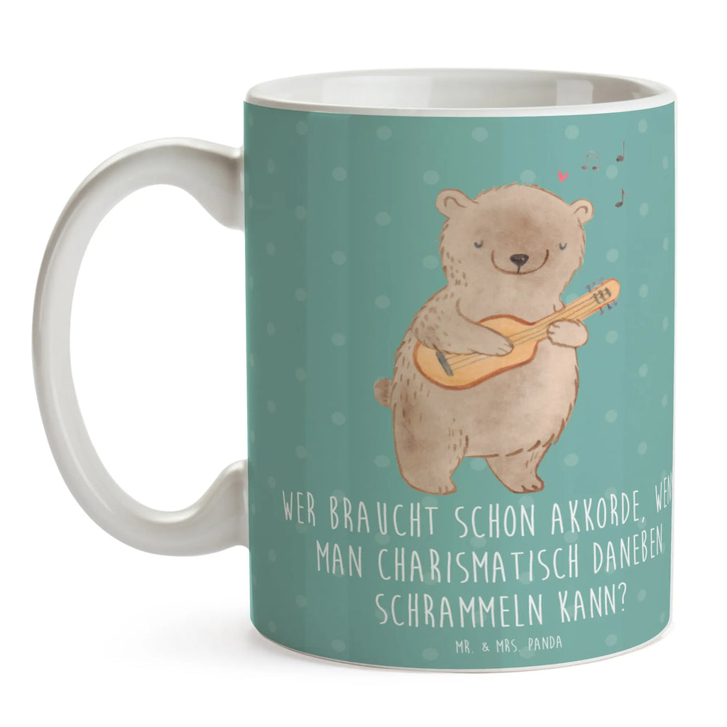 Mug Wer braucht schon Akkorde, wenn man charismatisch daneben schrammeln kann? Tasse mit Zitaten, Porzellantasse, Tasse mit Motiven, Teetasse, Tasse, Bürotasse, Keramiktasse, Geschenktasse, Kaffeetasse, Instrumente, Geschenke Musiker, Musikliebhaber