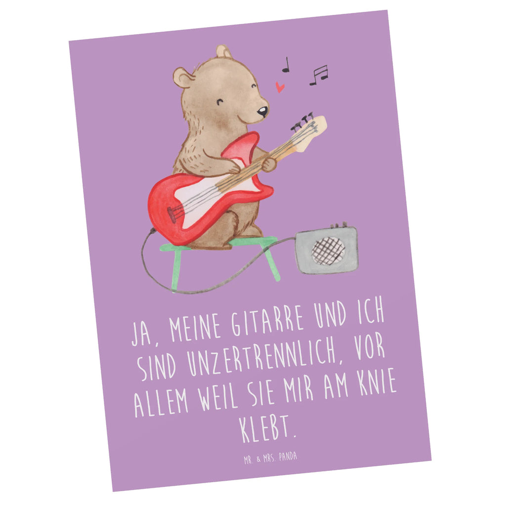 Postcard Ja, meine Gitarre und ich sind unzertrennlich, vor allem weil sie mir am Knie klebt. Ansichtskarten, Ansichtskarte, Karte, Einladung Geburtstag, Geschenkkarte, Einladungskarten Geburtstag, Postkarte, Grußkarte, Geburtstagskarte, Einladungskarte, Dankeskarte, Einladung, Instrumente, Geschenke Musiker, Musikliebhaber