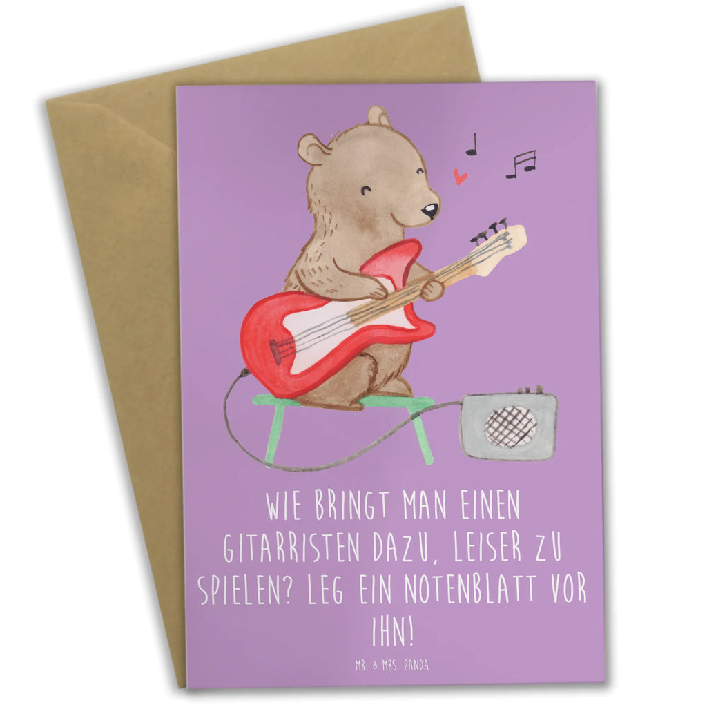 Greetings card Wie bringt man einen Gitarristen dazu, leiser zu spielen? Leg ein Notenblatt vor ihn! Ansichtskarten, Grußkarte, Karte, Klappkarte, Glückwunschkarte, Hochzeitskarte, Einladungskarte, Geburtstagskarte, Instrumente, Geschenke Musiker, Musikliebhaber
