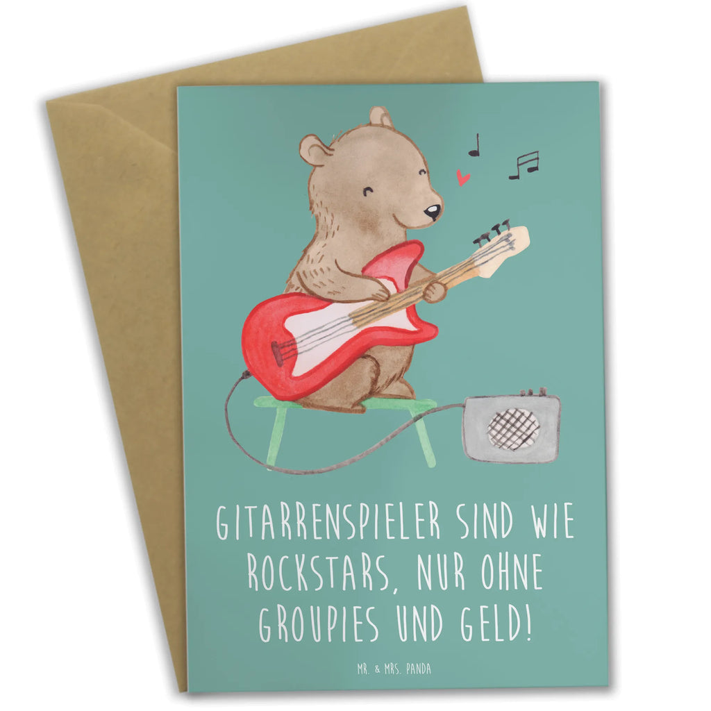 Grußkarte Gitarre Helden Hochzeitskarte, Einladungskarte, Geburtstagskarte, Glückwunschkarte, Klappkarte, Karte, Grußkarte, Ansichtskarten, Instrumente, Geschenke Musiker, Musikliebhaber