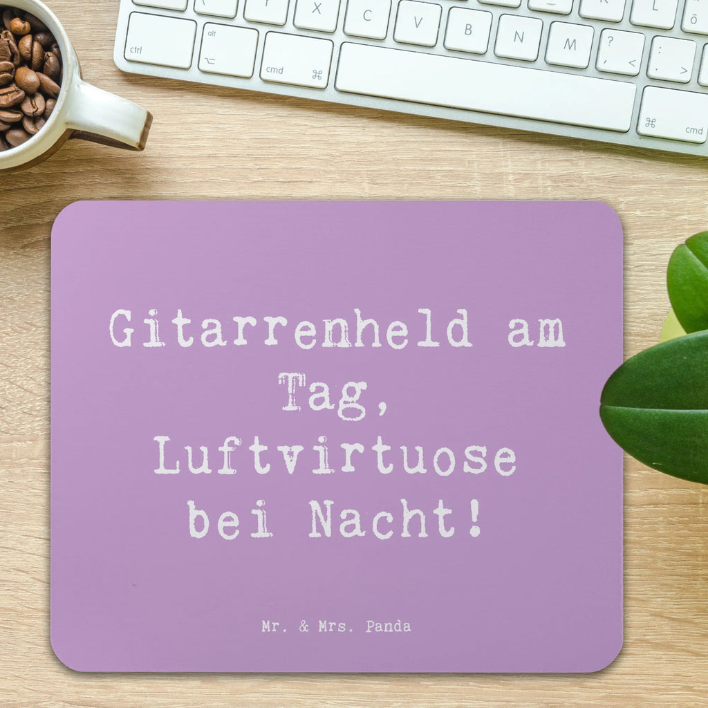 Mauspad Spruch Gitarrenheld Designer Mauspad, PC Zubehör, Mousepad, Mauspad, Mausunterlage, Computer zubehör, Einzigartiges Mauspad, Mauspad Büro, Büroausstattung, Arbeitszimmer, Instrumente, Geschenke Musiker, Musikliebhaber