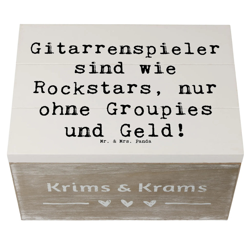 Holzkiste Spruch Gitarre Helden Dekokiste, Kiste, Erinnerungskiste, Geschenkbox, Aufbewahrungsbox, XXL, Erinnerungsbox, Schatzkiste, Schatulle, Holzkiste, Truhe, Geschenkdose, Instrumente, Geschenke Musiker, Musikliebhaber