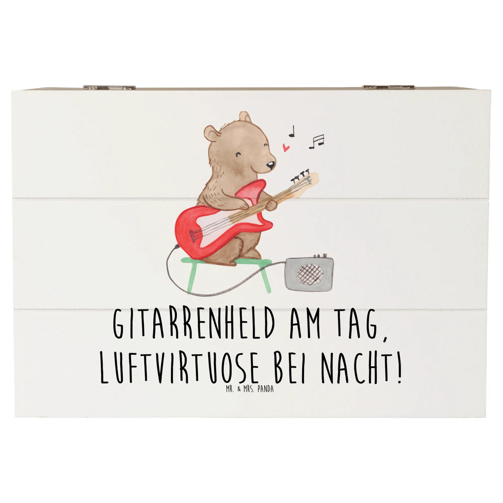 Holzkiste Gitarrenheld Geschenkbox, Schatzkiste, Erinnerungskiste, Aufbewahrungsbox, Holzkiste, Kiste, Schatulle, XXL, Erinnerungsbox, Geschenkdose, Truhe, Dekokiste, Instrumente, Geschenke Musiker, Musikliebhaber