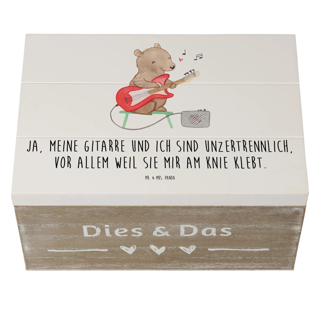 Wooden chest Ja, meine Gitarre und ich sind unzertrennlich, vor allem weil sie mir am Knie klebt. Erinnerungsbox, Geschenkbox, Erinnerungskiste, Geschenkdose, XXL, Holzkiste, Truhe, Schatulle, Kiste, Schatzkiste, Aufbewahrungsbox, Dekokiste, Instrumente, Geschenke Musiker, Musikliebhaber
