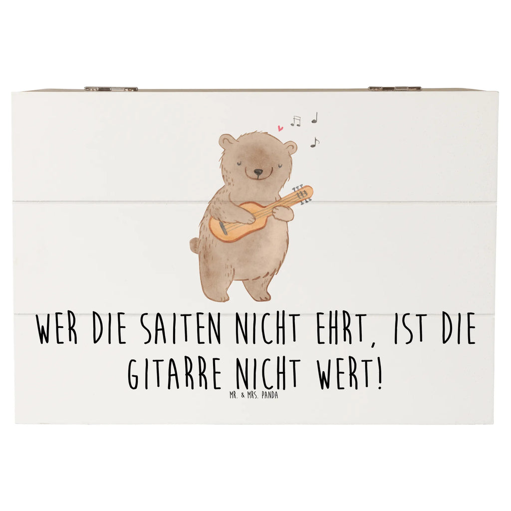Holzkiste Gitarre Wert XXL, Kiste, Erinnerungsbox, Schatulle, Aufbewahrungsbox, Schatzkiste, Holzkiste, Geschenkbox, Erinnerungskiste, Geschenkdose, Dekokiste, Truhe, Instrumente, Geschenke Musiker, Musikliebhaber