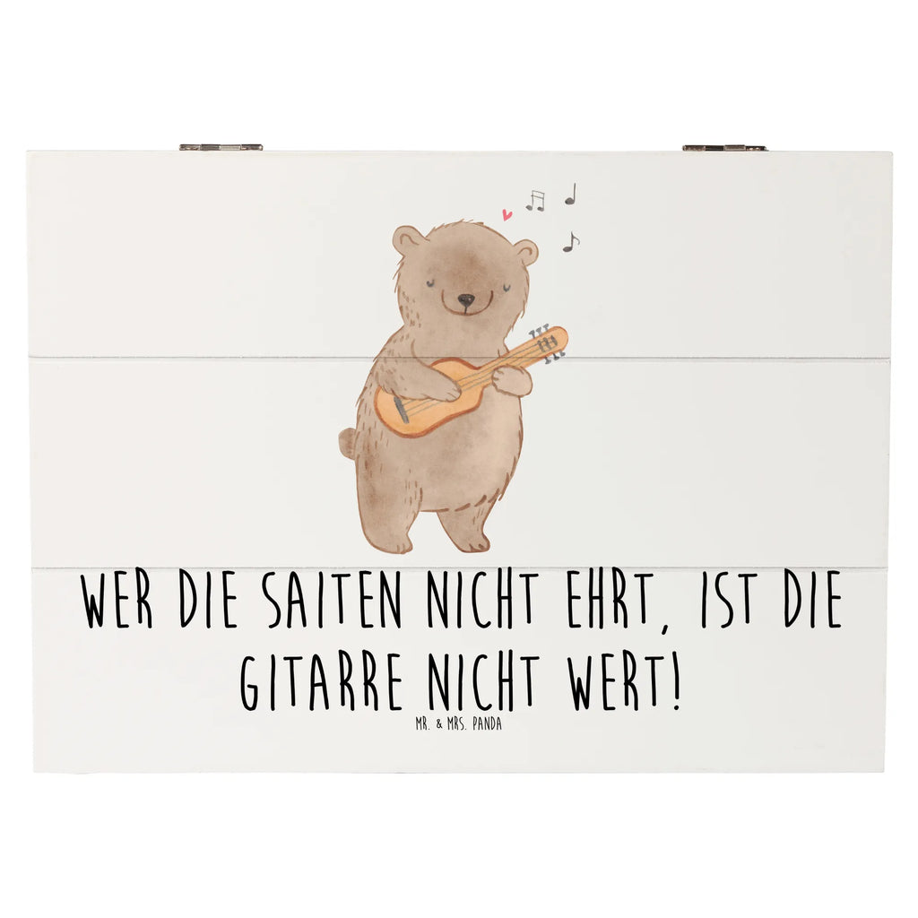 Holzkiste Gitarre Wert XXL, Kiste, Erinnerungsbox, Schatulle, Aufbewahrungsbox, Schatzkiste, Holzkiste, Geschenkbox, Erinnerungskiste, Geschenkdose, Dekokiste, Truhe, Instrumente, Geschenke Musiker, Musikliebhaber