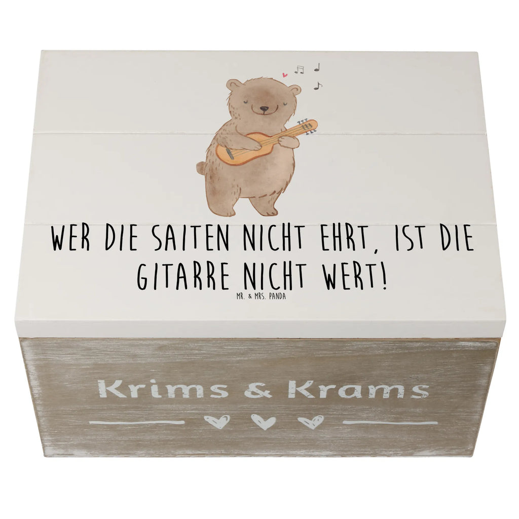 Holzkiste Gitarre Wert XXL, Kiste, Erinnerungsbox, Schatulle, Aufbewahrungsbox, Schatzkiste, Holzkiste, Geschenkbox, Erinnerungskiste, Geschenkdose, Dekokiste, Truhe, Instrumente, Geschenke Musiker, Musikliebhaber