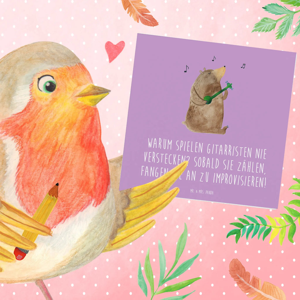 Deluxe Card Warum spielen Gitarristen nie Verstecken? Sobald sie zählen, fangen sie an zu improvisieren! Grußkarte, Karte, Glückwunschkarte, Hochzeitskarte, Einladungskarte, Klappkarte, Hochwertige Klappkarte, Geburtstagskarte, Hochwertige Grußkarte, Instrumente, Geschenke Musiker, Musikliebhaber