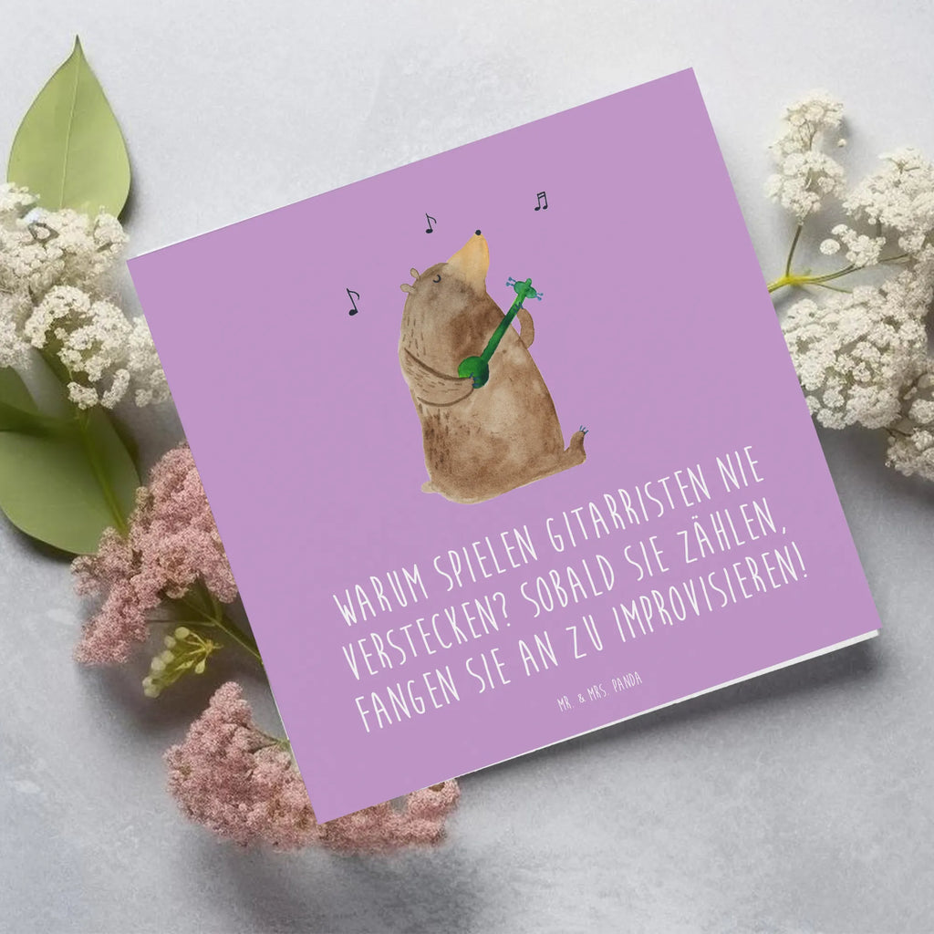 Deluxe Card Warum spielen Gitarristen nie Verstecken? Sobald sie zählen, fangen sie an zu improvisieren! Grußkarte, Karte, Glückwunschkarte, Hochzeitskarte, Einladungskarte, Klappkarte, Hochwertige Klappkarte, Geburtstagskarte, Hochwertige Grußkarte, Instrumente, Geschenke Musiker, Musikliebhaber