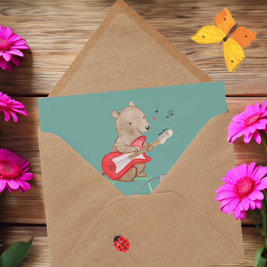 Deluxe Karte Gitarrenheld Einladungskarte, Hochwertige Grußkarte, Karte, Hochwertige Klappkarte, Geburtstagskarte, Grußkarte, Glückwunschkarte, Hochzeitskarte, Klappkarte, Instrumente, Geschenke Musiker, Musikliebhaber