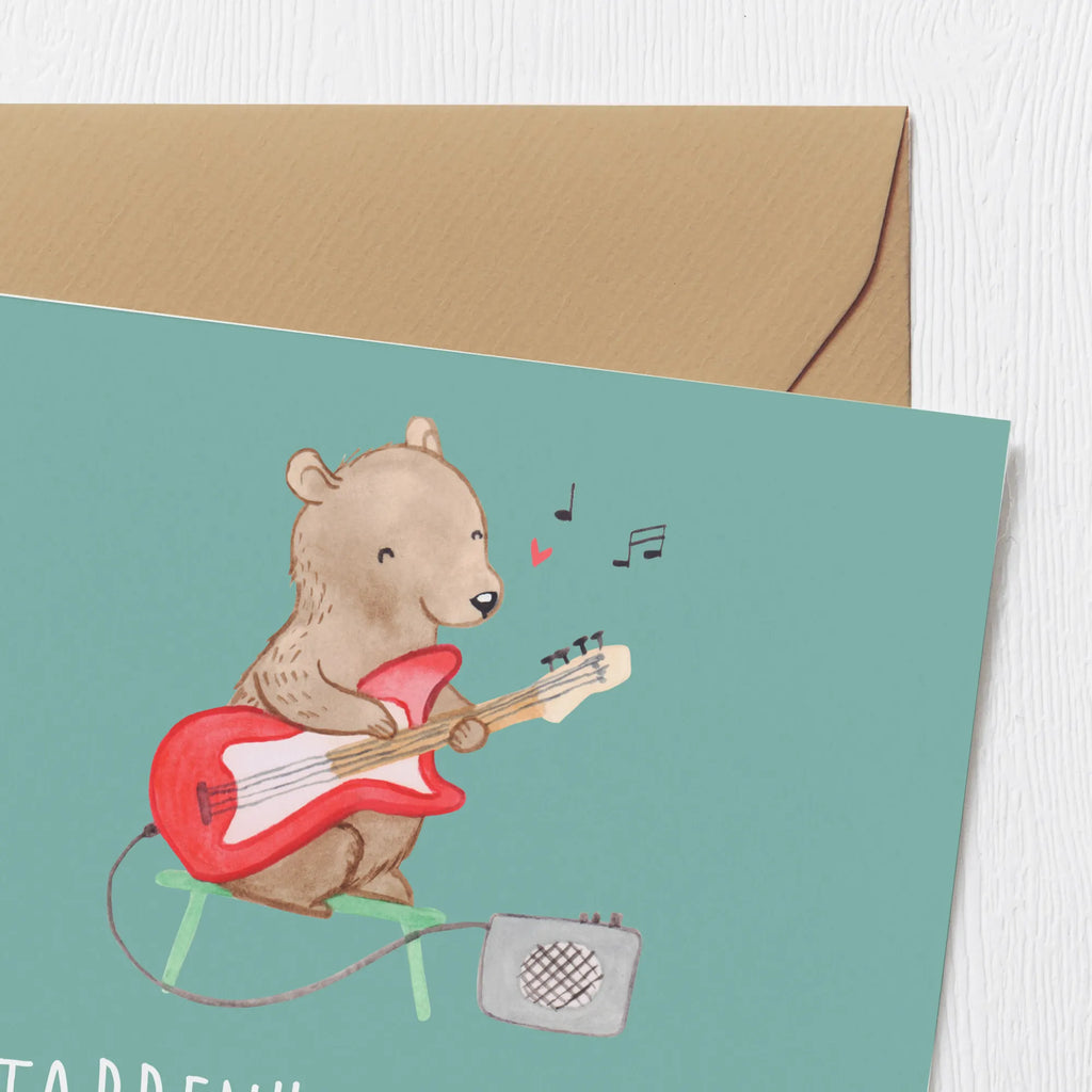 Deluxe Karte Gitarrenheld Einladungskarte, Hochwertige Grußkarte, Karte, Hochwertige Klappkarte, Geburtstagskarte, Grußkarte, Glückwunschkarte, Hochzeitskarte, Klappkarte, Instrumente, Geschenke Musiker, Musikliebhaber