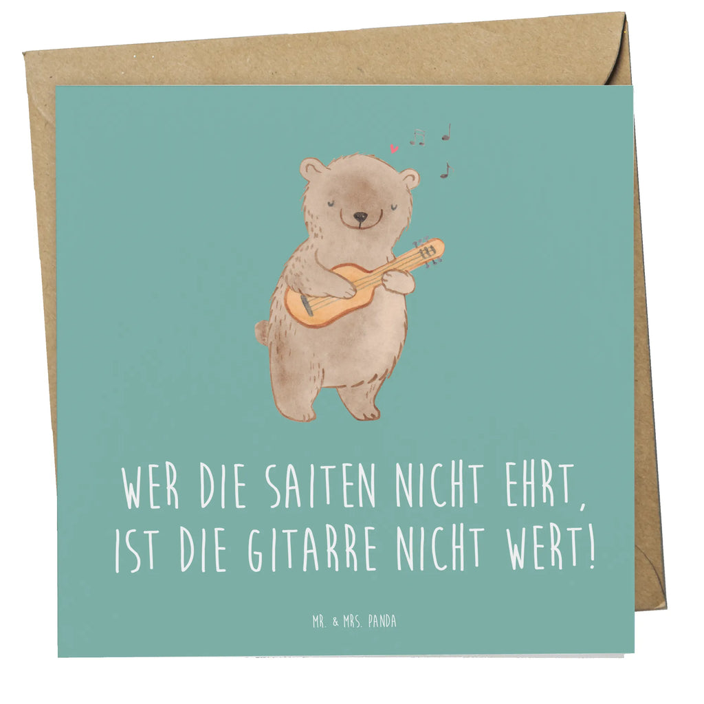 Deluxe Karte Gitarre Wert Glückwunschkarte, Geburtstagskarte, Karte, Klappkarte, Hochwertige Grußkarte, Hochwertige Klappkarte, Einladungskarte, Grußkarte, Hochzeitskarte, Instrumente, Geschenke Musiker, Musikliebhaber