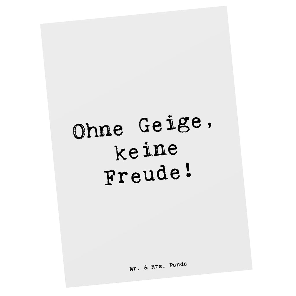 Postkarte Spruch Geige Freude Ansichtskarte, Ansichtskarten, Geburtstagskarte, Grußkarte, Karte, Einladung, Einladung Geburtstag, Einladungskarte, Postkarte, Dankeskarte, Einladungskarten Geburtstag, Geschenkkarte, Instrumente, Geschenke Musiker, Musikliebhaber