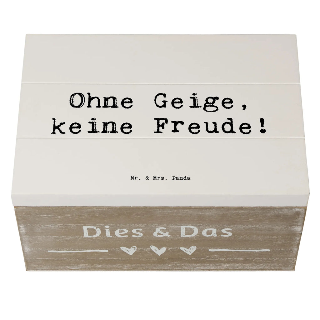 Holzkiste Spruch Geige Freude Erinnerungskiste, Schatzkiste, Geschenkbox, Geschenkdose, XXL, Dekokiste, Schatulle, Holzkiste, Aufbewahrungsbox, Truhe, Kiste, Erinnerungsbox, Instrumente, Geschenke Musiker, Musikliebhaber