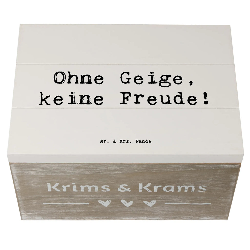 Holzkiste Spruch Geige Freude Erinnerungskiste, Schatzkiste, Geschenkbox, Geschenkdose, XXL, Dekokiste, Schatulle, Holzkiste, Aufbewahrungsbox, Truhe, Kiste, Erinnerungsbox, Instrumente, Geschenke Musiker, Musikliebhaber