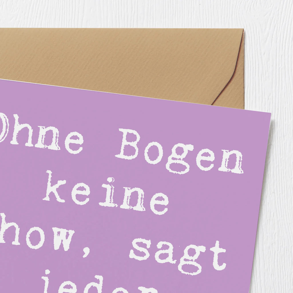 Deluxe Karte Spruch Geige Bogen Einladungskarte, Karte, Geburtstagskarte, Hochzeitskarte, Glückwunschkarte, Klappkarte, Grußkarte, Hochwertige Grußkarte, Hochwertige Klappkarte, Instrumente, Geschenke Musiker, Musikliebhaber