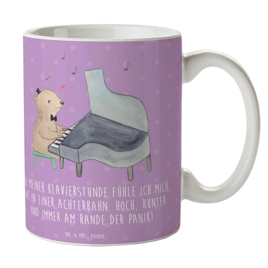 Mug Bei meiner Klavierstunde fühle ich mich wie in einer Achterbahn. Hoch, runter und immer am Rande der Panik! Kaffeetasse, Tasse mit Zitaten, Porzellantasse, Bürotasse, Geschenktasse, Teetasse, Keramiktasse, Tasse mit Motiven, Tasse, Instrumente, Geschenke Musiker, Musikliebhaber