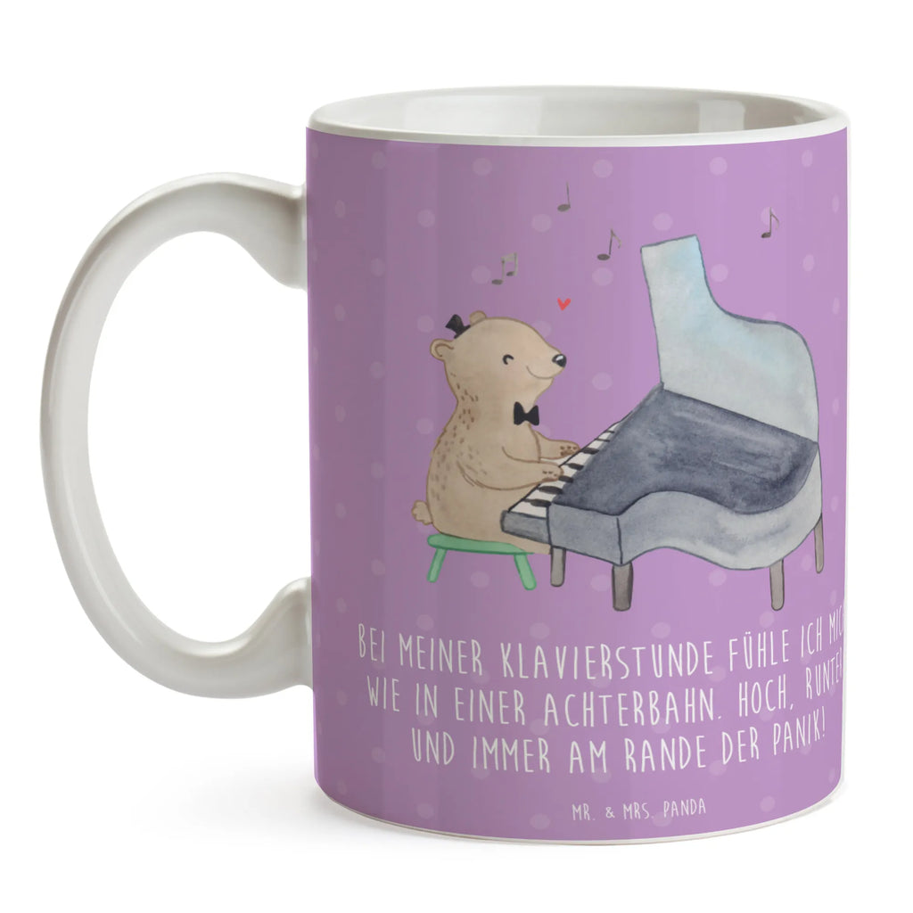 Mug Bei meiner Klavierstunde fühle ich mich wie in einer Achterbahn. Hoch, runter und immer am Rande der Panik! Kaffeetasse, Tasse mit Zitaten, Porzellantasse, Bürotasse, Geschenktasse, Teetasse, Keramiktasse, Tasse mit Motiven, Tasse, Instrumente, Geschenke Musiker, Musikliebhaber