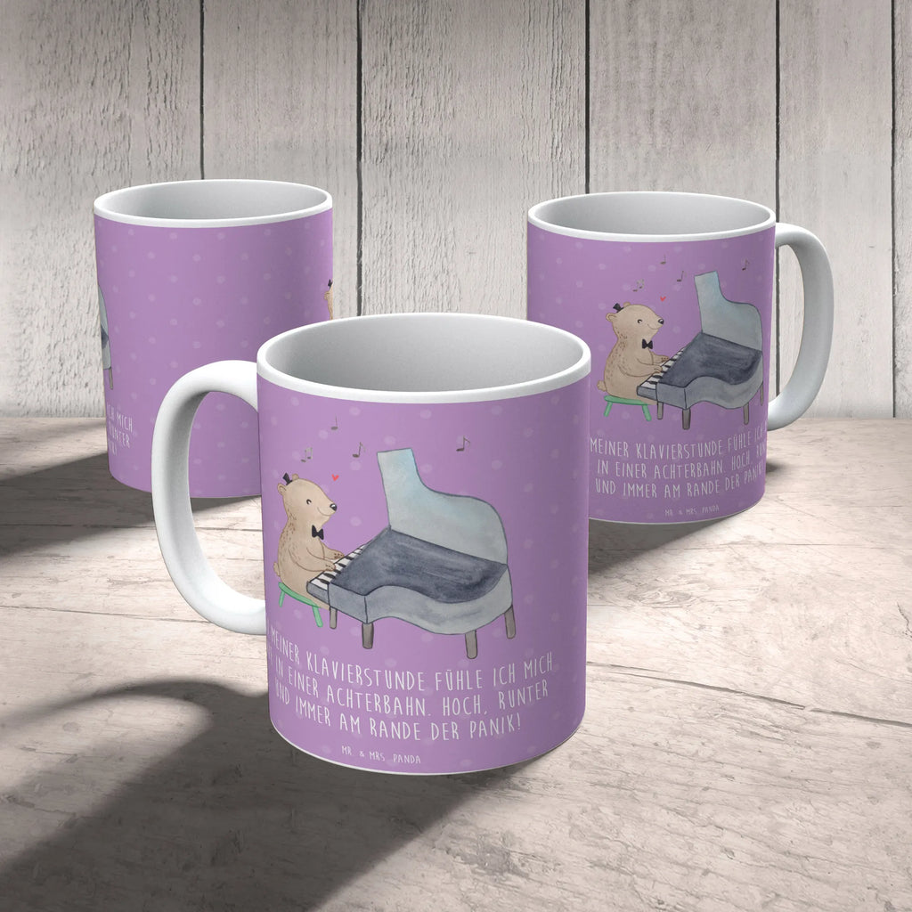 Mug Bei meiner Klavierstunde fühle ich mich wie in einer Achterbahn. Hoch, runter und immer am Rande der Panik! Kaffeetasse, Tasse mit Zitaten, Porzellantasse, Bürotasse, Geschenktasse, Teetasse, Keramiktasse, Tasse mit Motiven, Tasse, Instrumente, Geschenke Musiker, Musikliebhaber
