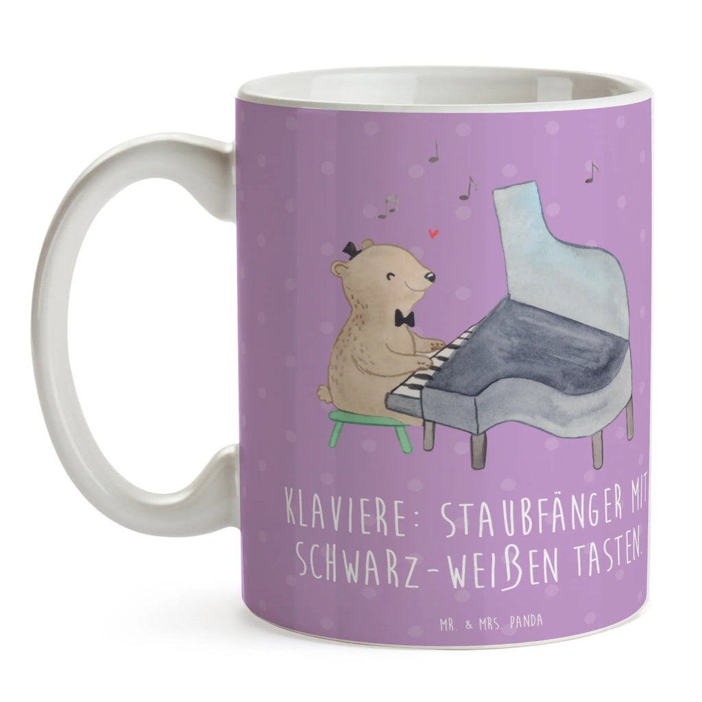 Mug Klaviere: Staubfänger mit schwarz-weißen Tasten. Geschenktasse, Kaffeetasse, Tasse mit Zitaten, Tasse, Keramiktasse, Tasse mit Motiven, Teetasse, Bürotasse, Porzellantasse, Instrumente, Geschenke Musiker, Musikliebhaber