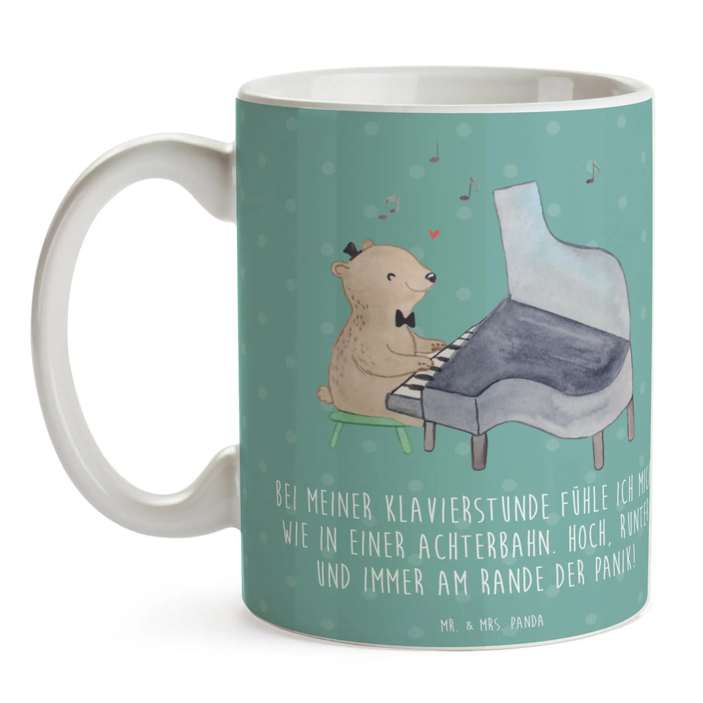 Mug Bei meiner Klavierstunde fühle ich mich wie in einer Achterbahn. Hoch, runter und immer am Rande der Panik! Kaffeetasse, Tasse mit Zitaten, Porzellantasse, Bürotasse, Geschenktasse, Teetasse, Keramiktasse, Tasse mit Motiven, Tasse, Instrumente, Geschenke Musiker, Musikliebhaber