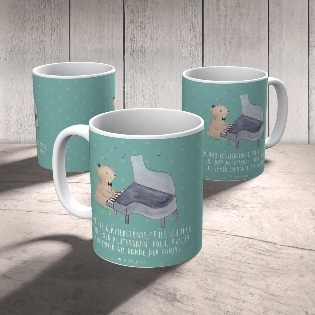 Mug Bei meiner Klavierstunde fühle ich mich wie in einer Achterbahn. Hoch, runter und immer am Rande der Panik! Kaffeetasse, Tasse mit Zitaten, Porzellantasse, Bürotasse, Geschenktasse, Teetasse, Keramiktasse, Tasse mit Motiven, Tasse, Instrumente, Geschenke Musiker, Musikliebhaber