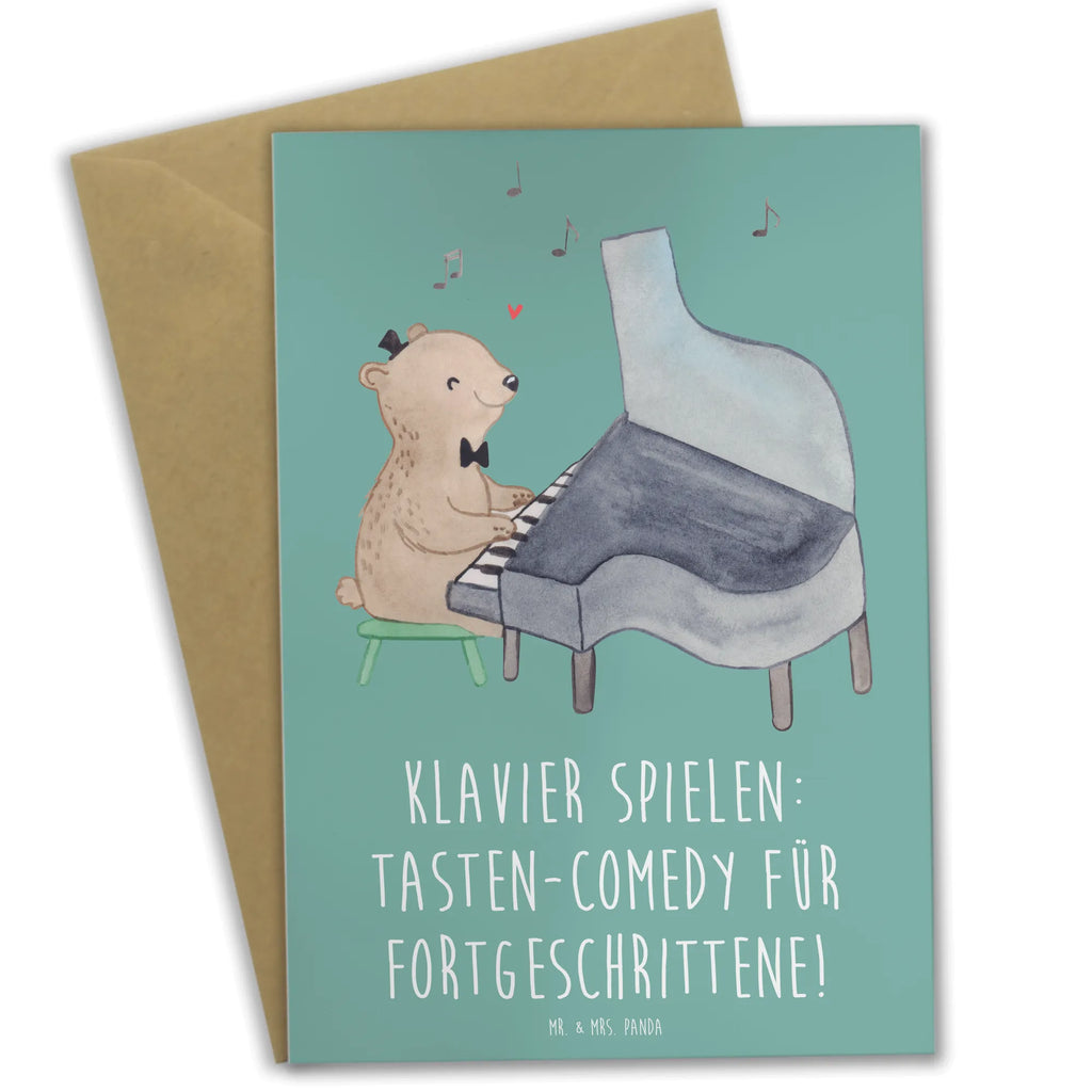 Grußkarte Klavier Tasten Hochzeitskarte, Glückwunschkarte, Ansichtskarten, Geburtstagskarte, Grußkarte, Einladungskarte, Klappkarte, Karte, Instrumente, Geschenke Musiker, Musikliebhaber