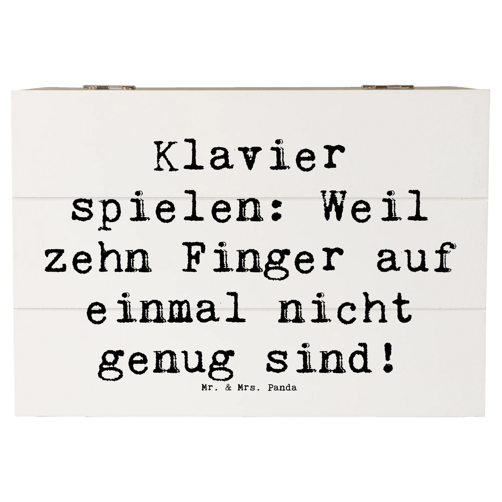 Holzkiste Spruch Klavier Magie Dekokiste, Aufbewahrungsbox, Erinnerungskiste, Kiste, Truhe, Schatulle, Geschenkbox, Holzkiste, Schatzkiste, XXL, Geschenkdose, Erinnerungsbox, Instrumente, Geschenke Musiker, Musikliebhaber