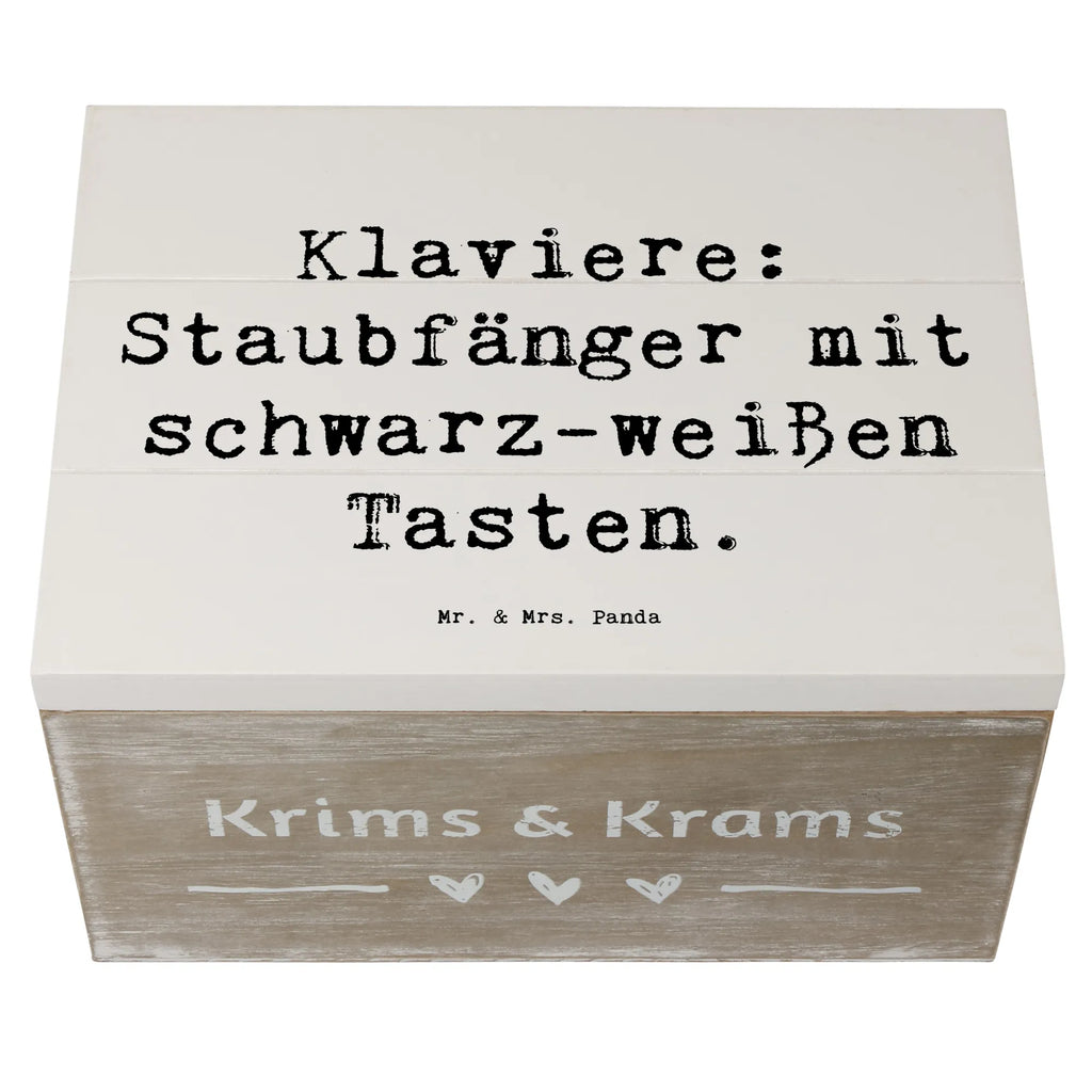 Holzkiste Spruch Klavier Staubfänger Schatzkiste, Geschenkdose, Truhe, Holzkiste, XXL, Erinnerungskiste, Kiste, Erinnerungsbox, Aufbewahrungsbox, Dekokiste, Schatulle, Geschenkbox, Instrumente, Geschenke Musiker, Musikliebhaber