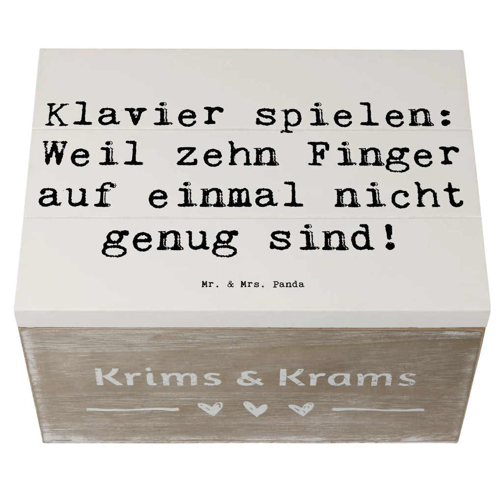 Holzkiste Spruch Klavier Magie Dekokiste, Aufbewahrungsbox, Erinnerungskiste, Kiste, Truhe, Schatulle, Geschenkbox, Holzkiste, Schatzkiste, XXL, Geschenkdose, Erinnerungsbox, Instrumente, Geschenke Musiker, Musikliebhaber