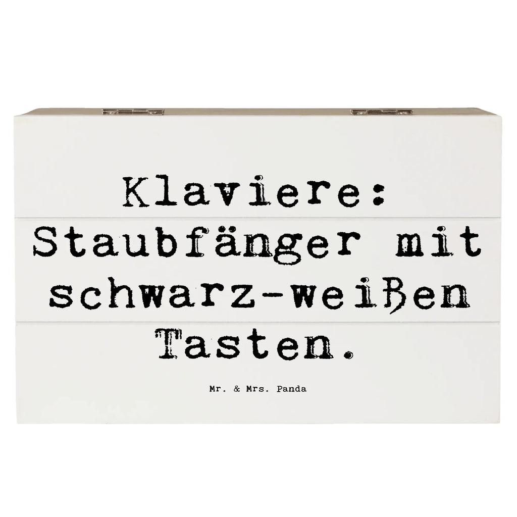 Holzkiste Spruch Klavier Staubfänger Schatzkiste, Geschenkdose, Truhe, Holzkiste, XXL, Erinnerungskiste, Kiste, Erinnerungsbox, Aufbewahrungsbox, Dekokiste, Schatulle, Geschenkbox, Instrumente, Geschenke Musiker, Musikliebhaber