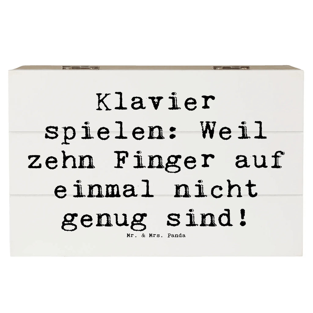 Holzkiste Spruch Klavier Magie Dekokiste, Aufbewahrungsbox, Erinnerungskiste, Kiste, Truhe, Schatulle, Geschenkbox, Holzkiste, Schatzkiste, XXL, Geschenkdose, Erinnerungsbox, Instrumente, Geschenke Musiker, Musikliebhaber
