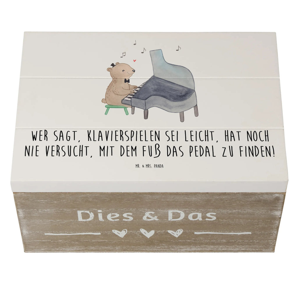 Wooden chest Wer sagt, Klavierspielen sei leicht, hat noch nie versucht, mit dem Fuß das Pedal zu finden! Holzkiste, Geschenkdose, Dekokiste, XXL, Truhe, Geschenkbox, Schatulle, Erinnerungsbox, Aufbewahrungsbox, Erinnerungskiste, Schatzkiste, Kiste, Instrumente, Geschenke Musiker, Musikliebhaber