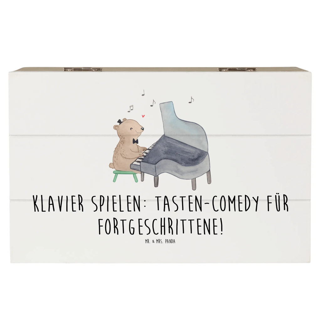 Holzkiste Klavier Tasten Schatulle, XXL, Geschenkdose, Kiste, Dekokiste, Schatzkiste, Geschenkbox, Erinnerungskiste, Aufbewahrungsbox, Truhe, Erinnerungsbox, Holzkiste, Instrumente, Geschenke Musiker, Musikliebhaber