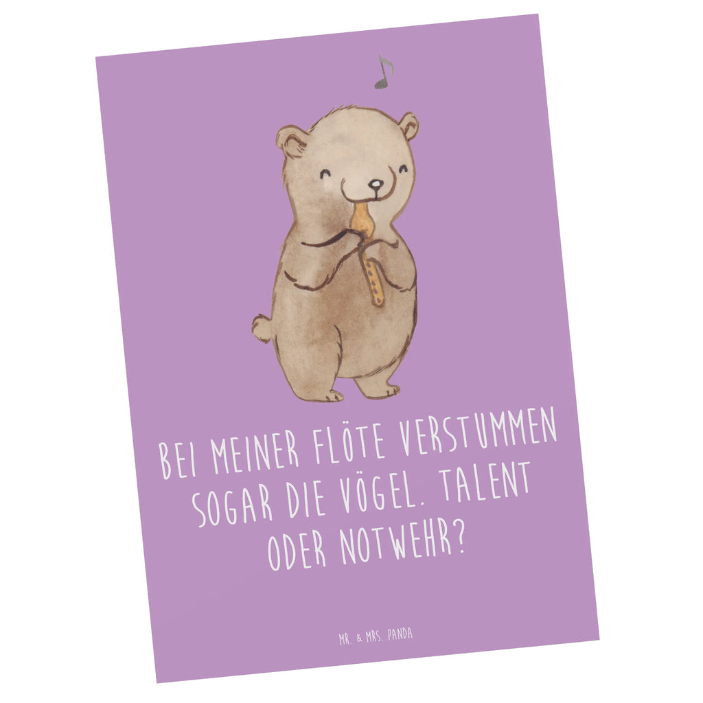 Postcard Bei meiner Flöte verstummen sogar die Vögel. Talent oder Notwehr? Karte, Grußkarte, Einladungskarten Geburtstag, Einladung, Ansichtskarten, Geschenkkarte, Postkarte, Einladung Geburtstag, Geburtstagskarte, Einladungskarte, Ansichtskarte, Dankeskarte, Instrumente, Geschenke Musiker, Musikliebhaber