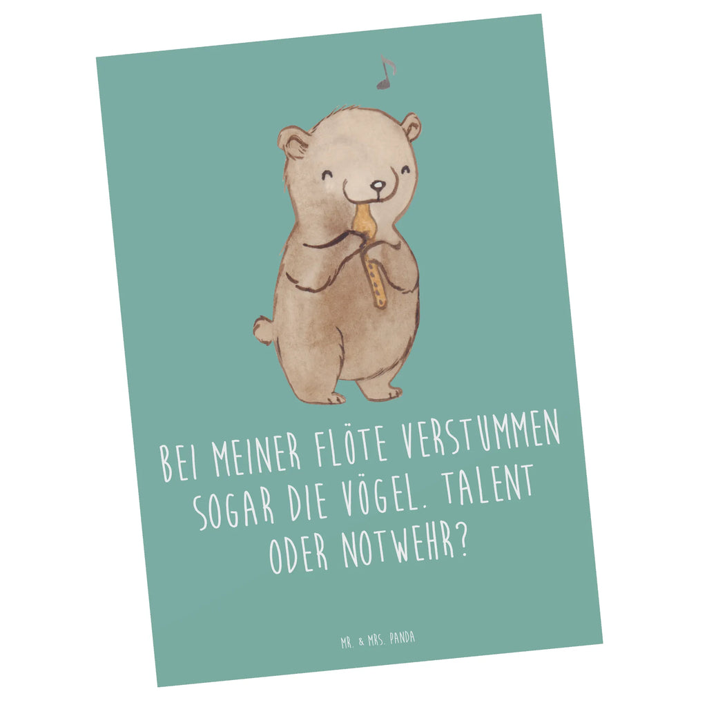 Postcard Bei meiner Flöte verstummen sogar die Vögel. Talent oder Notwehr? Karte, Grußkarte, Einladungskarten Geburtstag, Einladung, Ansichtskarten, Geschenkkarte, Postkarte, Einladung Geburtstag, Geburtstagskarte, Einladungskarte, Ansichtskarte, Dankeskarte, Instrumente, Geschenke Musiker, Musikliebhaber