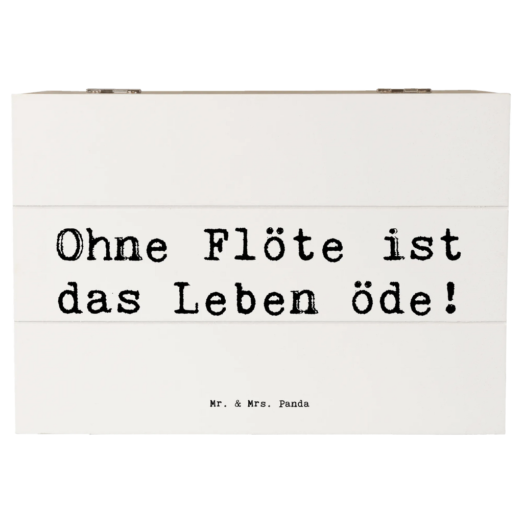 Holzkiste Spruch Flöte Leben Aufbewahrungsbox, Schatzkiste, Holzkiste, Erinnerungskiste, Schatulle, Geschenkbox, Erinnerungsbox, XXL, Dekokiste, Kiste, Geschenkdose, Truhe, Instrumente, Geschenke Musiker, Musikliebhaber