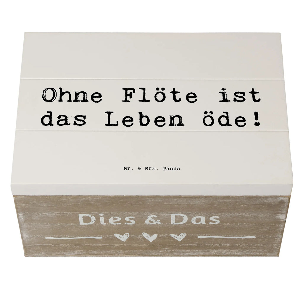 Holzkiste Spruch Flöte Leben Aufbewahrungsbox, Schatzkiste, Holzkiste, Erinnerungskiste, Schatulle, Geschenkbox, Erinnerungsbox, XXL, Dekokiste, Kiste, Geschenkdose, Truhe, Instrumente, Geschenke Musiker, Musikliebhaber