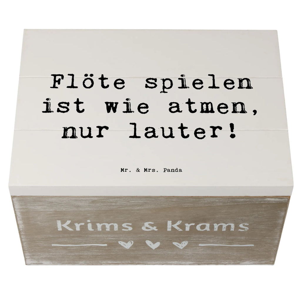 Holzkiste Spruch Flöte Atem Holzkiste, Geschenkdose, Aufbewahrungsbox, Schatzkiste, XXL, Geschenkbox, Kiste, Erinnerungsbox, Schatulle, Erinnerungskiste, Dekokiste, Truhe, Instrumente, Geschenke Musiker, Musikliebhaber
