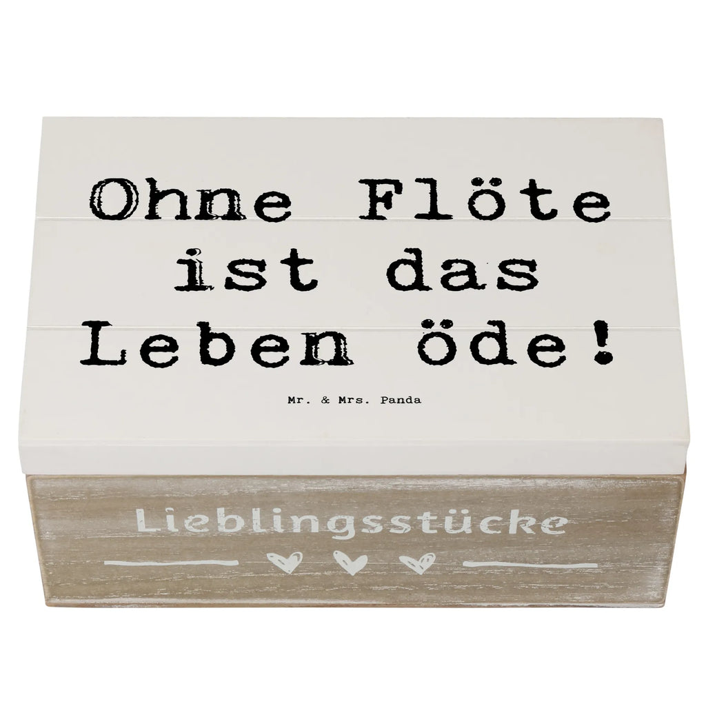 Holzkiste Spruch Flöte Leben Aufbewahrungsbox, Schatzkiste, Holzkiste, Erinnerungskiste, Schatulle, Geschenkbox, Erinnerungsbox, XXL, Dekokiste, Kiste, Geschenkdose, Truhe, Instrumente, Geschenke Musiker, Musikliebhaber