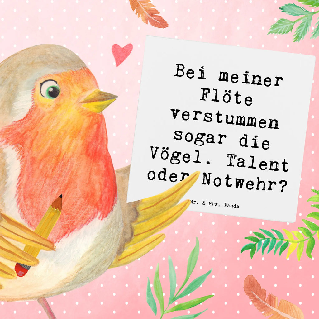 Deluxe Karte Spruch Besondere Flöte Klappkarte, Karte, Hochwertige Klappkarte, Hochwertige Grußkarte, Geburtstagskarte, Grußkarte, Hochzeitskarte, Glückwunschkarte, Einladungskarte, Instrumente, Geschenke Musiker, Musikliebhaber