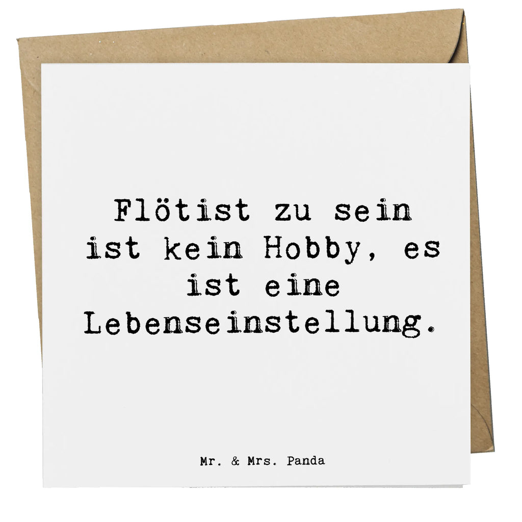 Deluxe Karte Spruch Flötist zu sein ist kein Hobby, es ist eine Lebenseinstellung. Karte, Einladungskarte, Grußkarte, Hochwertige Grußkarte, Glückwunschkarte, Hochzeitskarte, Geburtstagskarte, Klappkarte, Hochwertige Klappkarte, Instrumente, Geschenke Musiker, Musikliebhaber