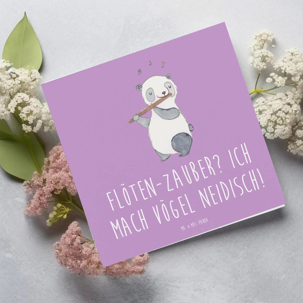 Deluxe Card Flöten-Zauber? Ich mach Vögel neidisch! Glückwunschkarte, Grußkarte, Karte, Hochwertige Klappkarte, Hochwertige Grußkarte, Klappkarte, Hochzeitskarte, Einladungskarte, Geburtstagskarte, Instrumente, Geschenke Musiker, Musikliebhaber
