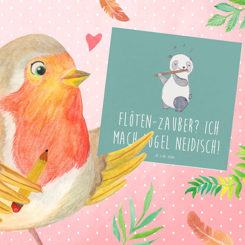Deluxe Card Flöten-Zauber? Ich mach Vögel neidisch! Glückwunschkarte, Grußkarte, Karte, Hochwertige Klappkarte, Hochwertige Grußkarte, Klappkarte, Hochzeitskarte, Einladungskarte, Geburtstagskarte, Instrumente, Geschenke Musiker, Musikliebhaber