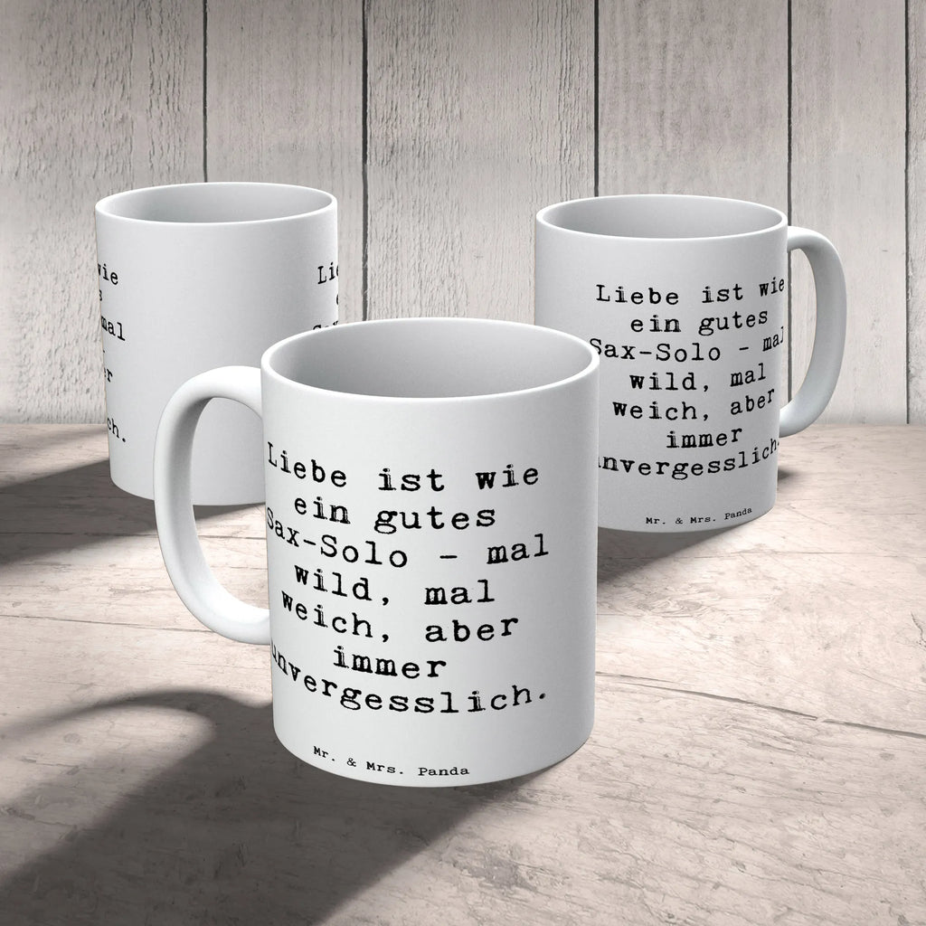 Tasse Spruch Saxophon Liebe Geschenktasse, Tasse mit Zitaten, Tasse, Porzellantasse, Tasse mit Motiven, Keramiktasse, Teetasse, Bürotasse, Kaffeetasse, Instrumente, Geschenke Musiker, Musikliebhaber