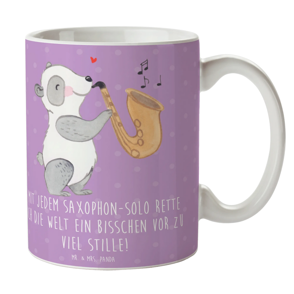 Mug Mit jedem Saxophon-Solo rette ich die Welt ein bisschen vor zu viel Stille! Tasse mit Zitaten, Keramiktasse, Teetasse, Tasse mit Motiven, Bürotasse, Tasse, Porzellantasse, Kaffeetasse, Geschenktasse, Instrumente, Geschenke Musiker, Musikliebhaber
