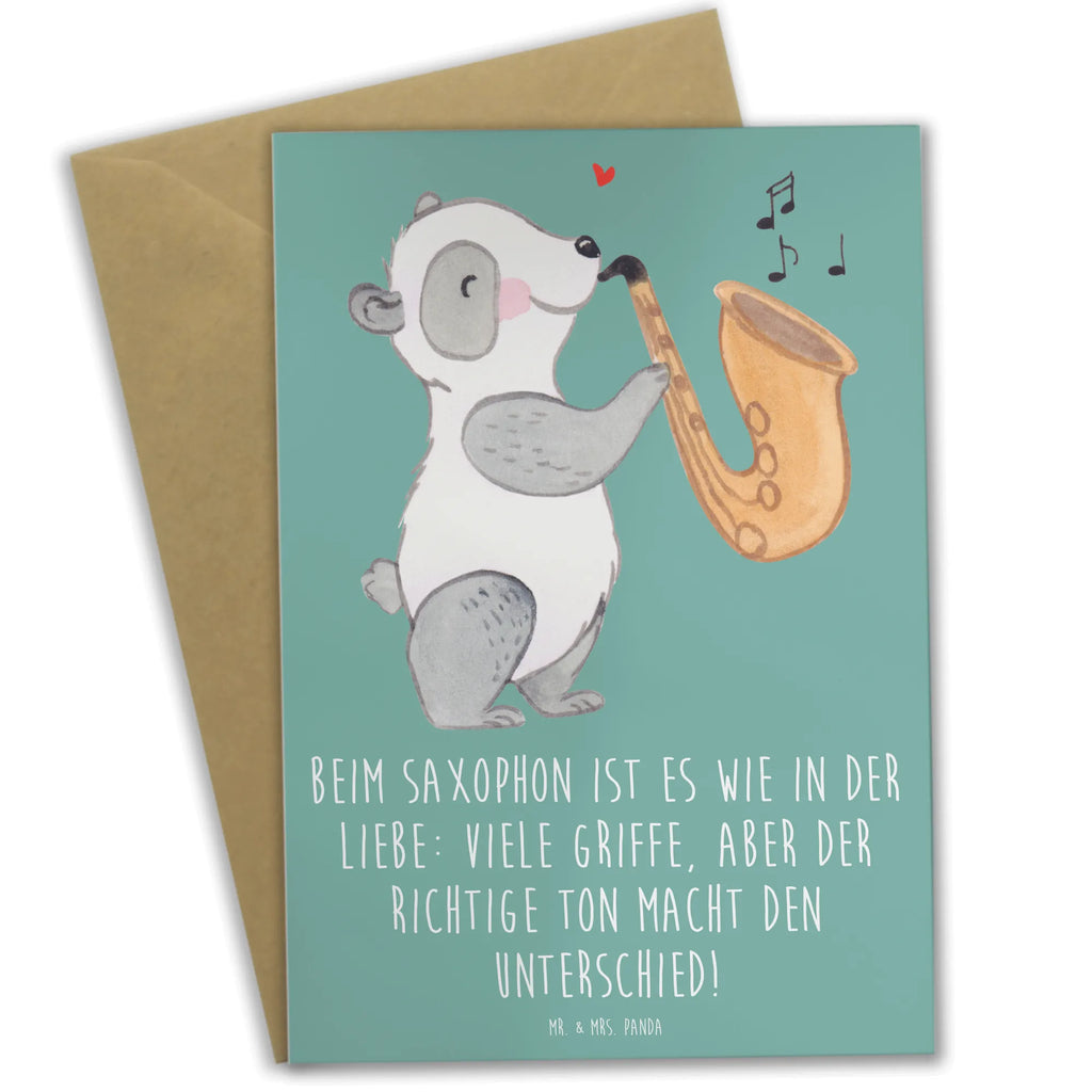 Grußkarte Saxophon Liebe Glückwunschkarte, Klappkarte, Hochzeitskarte, Geburtstagskarte, Karte, Ansichtskarten, Einladungskarte, Grußkarte, Instrumente, Geschenke Musiker, Musikliebhaber