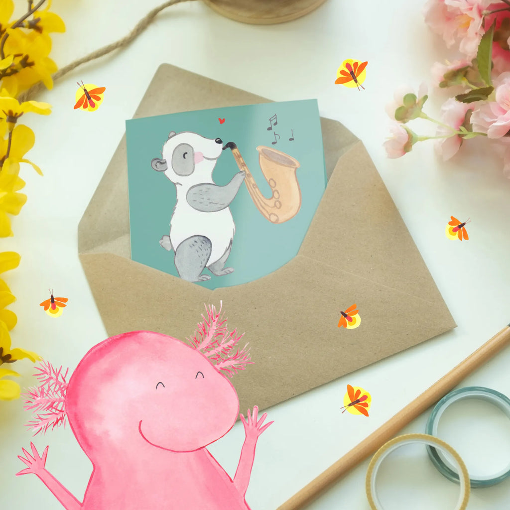 Greetings card Saxophon spielen? Weil Stille offensichtlich überbewertet wird. Klappkarte, Geburtstagskarte, Grußkarte, Hochzeitskarte, Ansichtskarten, Glückwunschkarte, Karte, Einladungskarte, Instrumente, Geschenke Musiker, Musikliebhaber