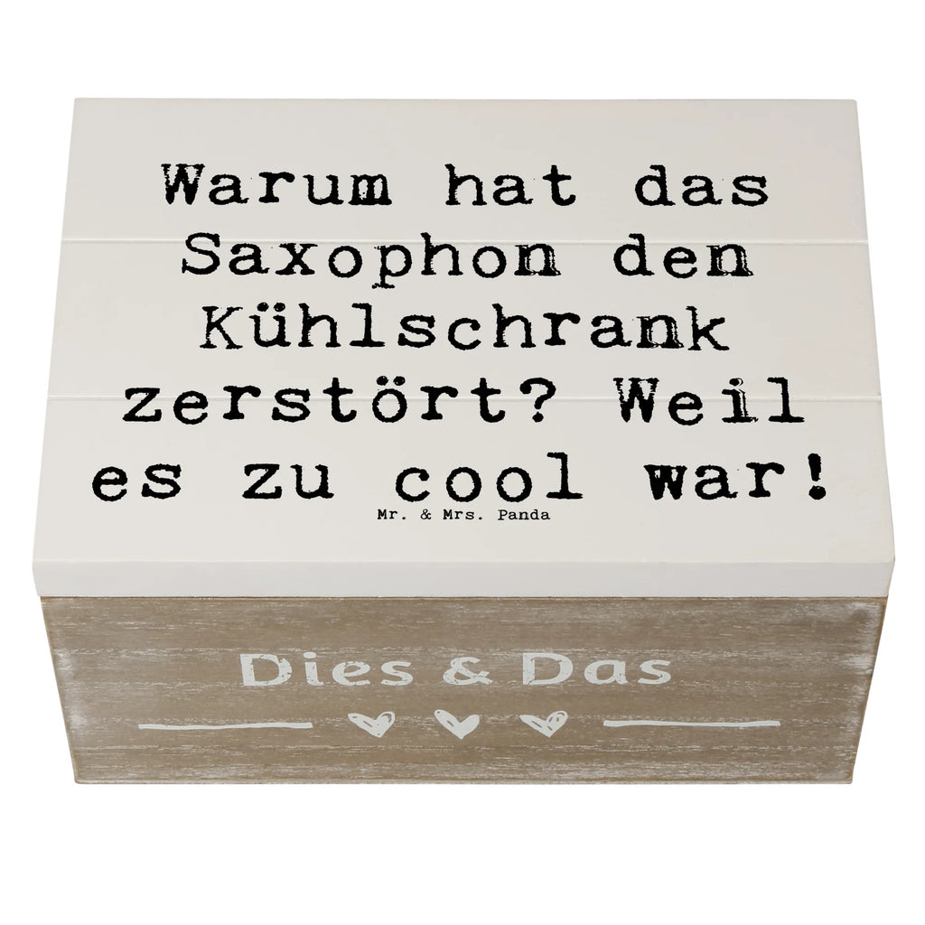 Holzkiste Spruch Saxophon Kühlschrank XXL, Erinnerungskiste, Geschenkdose, Geschenkbox, Holzkiste, Aufbewahrungsbox, Truhe, Erinnerungsbox, Kiste, Dekokiste, Schatulle, Schatzkiste, Instrumente, Geschenke Musiker, Musikliebhaber