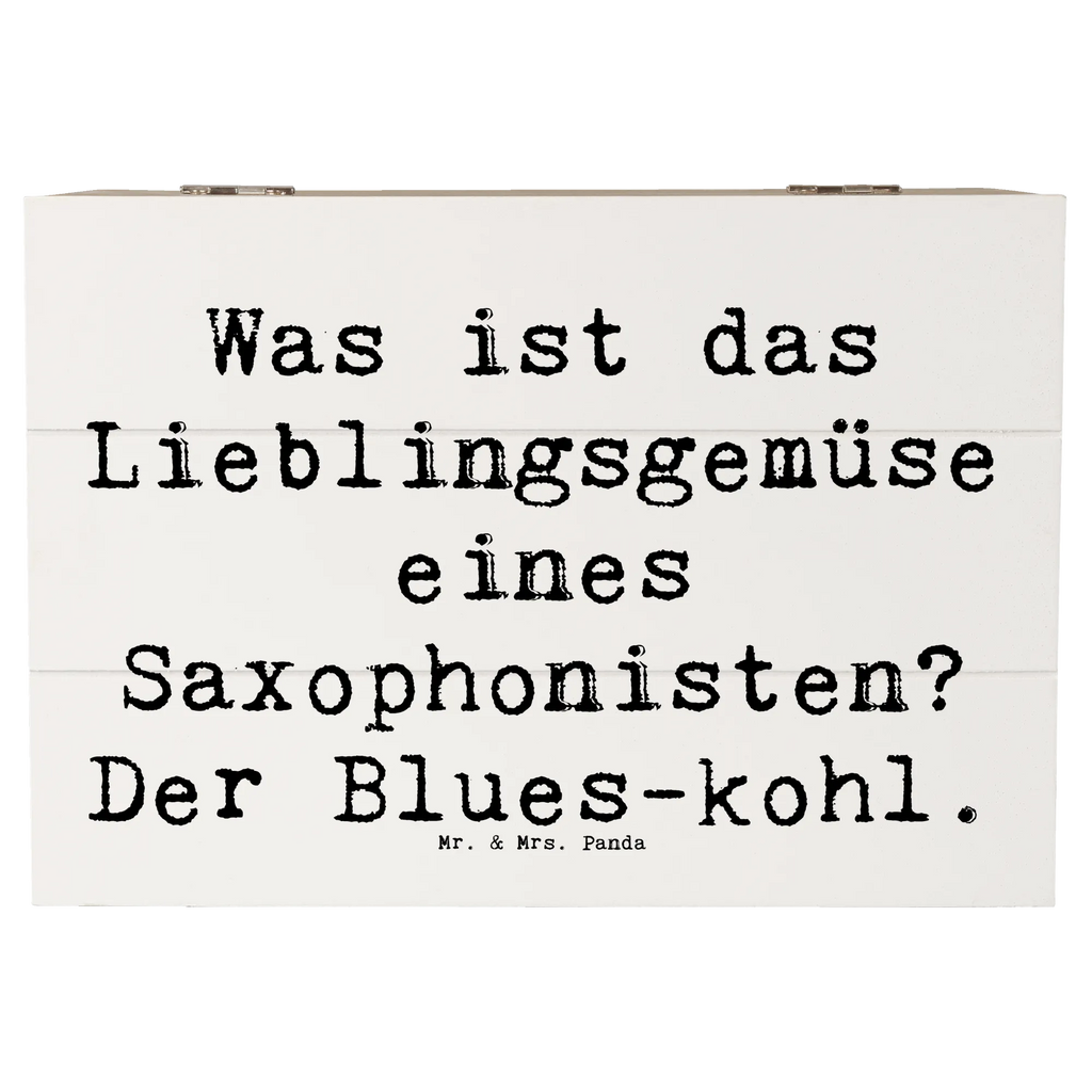 Holzkiste Spruch Saxophon Blues Holzkiste, Schatzkiste, Truhe, Dekokiste, Geschenkdose, Erinnerungsbox, Aufbewahrungsbox, XXL, Erinnerungskiste, Schatulle, Kiste, Geschenkbox, Instrumente, Geschenke Musiker, Musikliebhaber